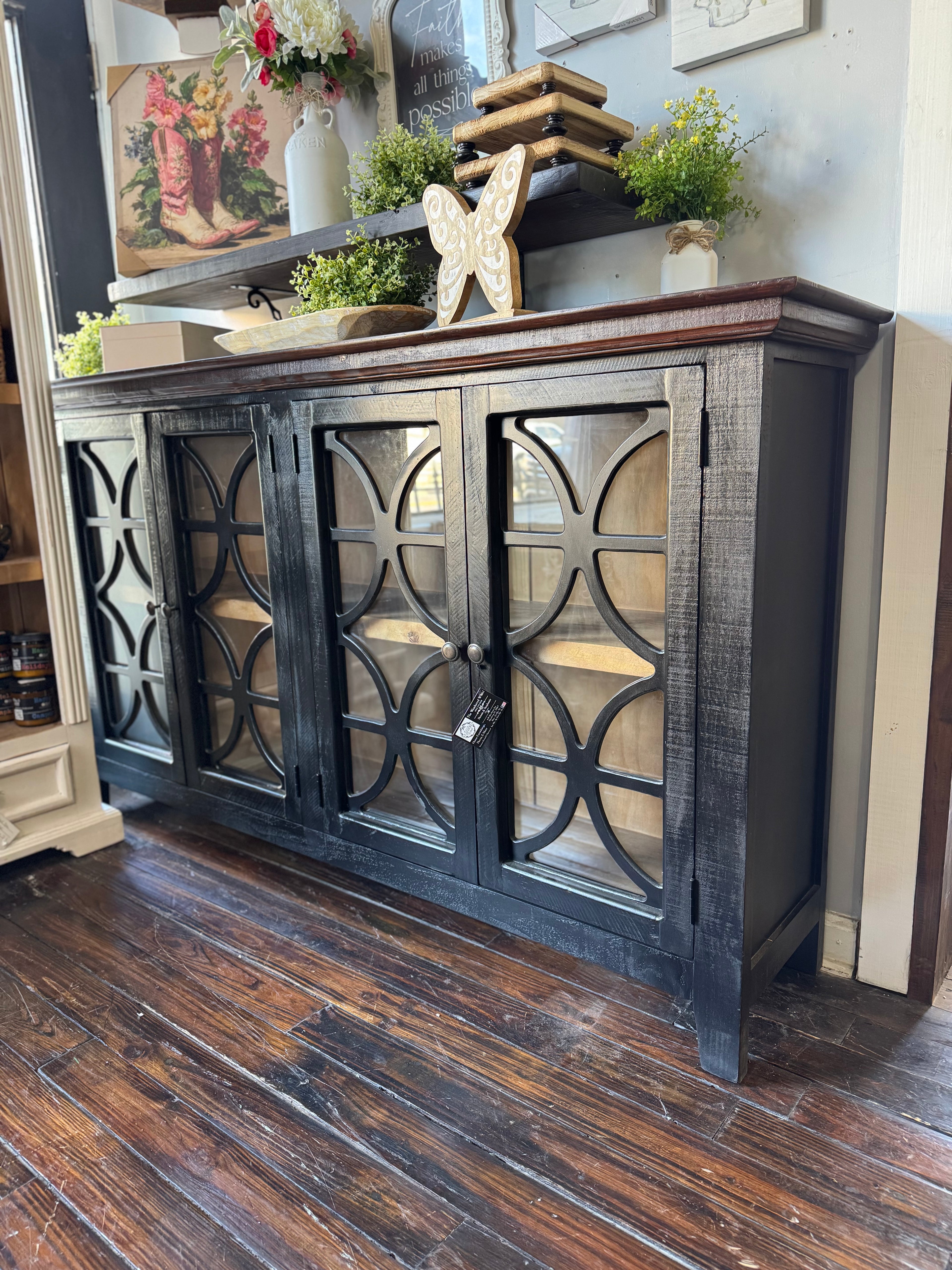 Bailey Buffet Glass Door (Black)