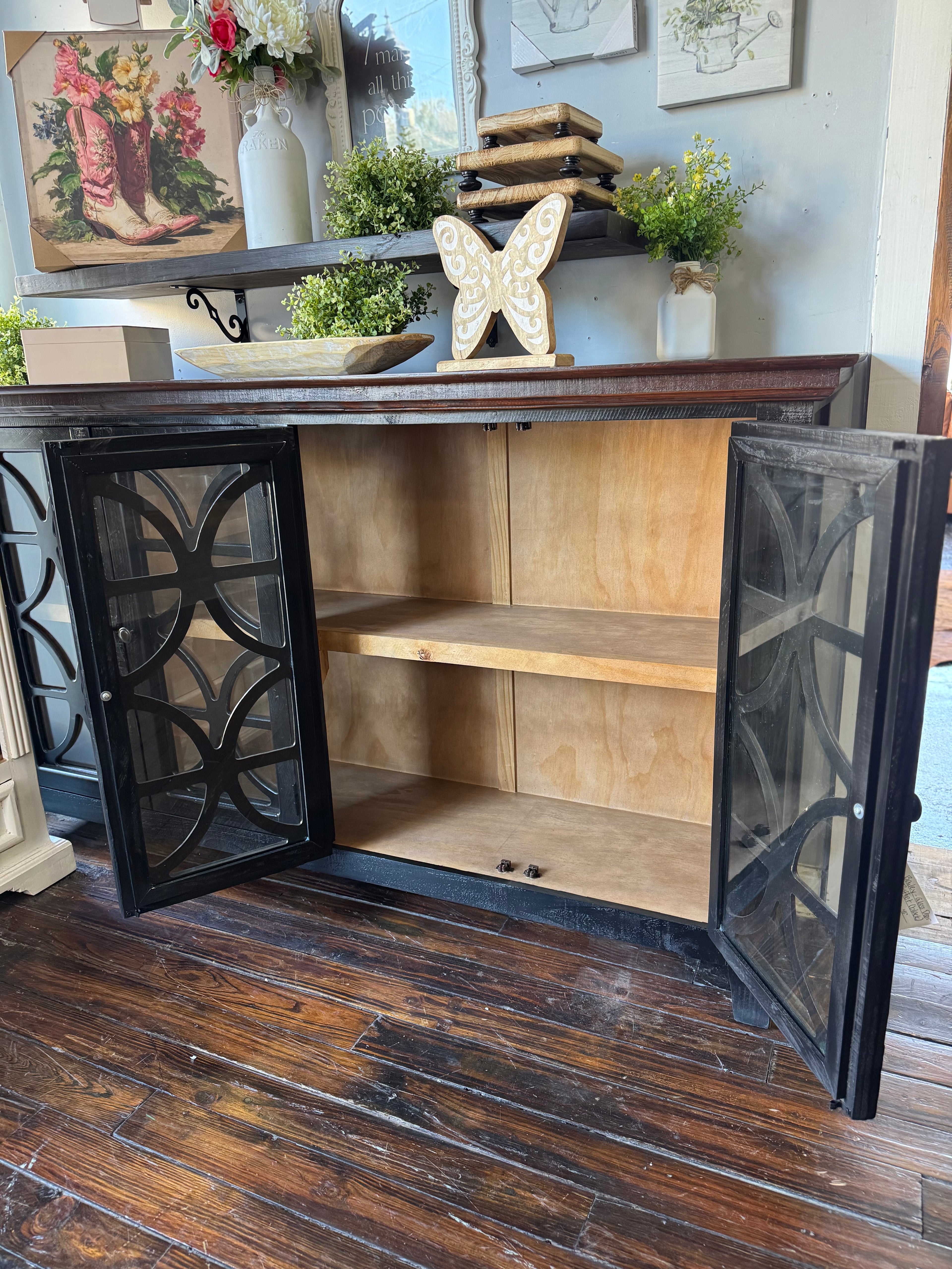 Bailey Buffet Glass Door (Black)