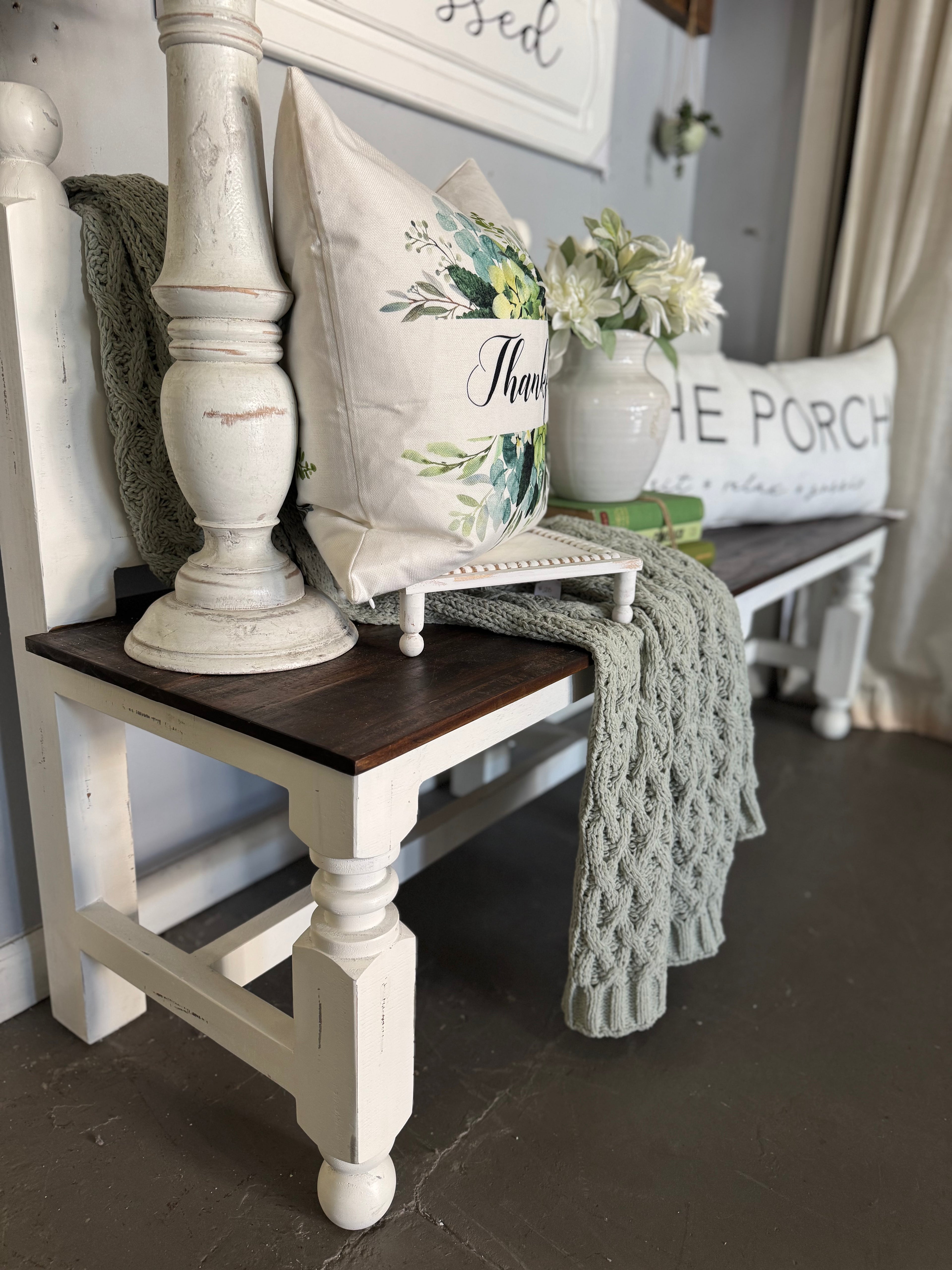 Maria Bench - White wash