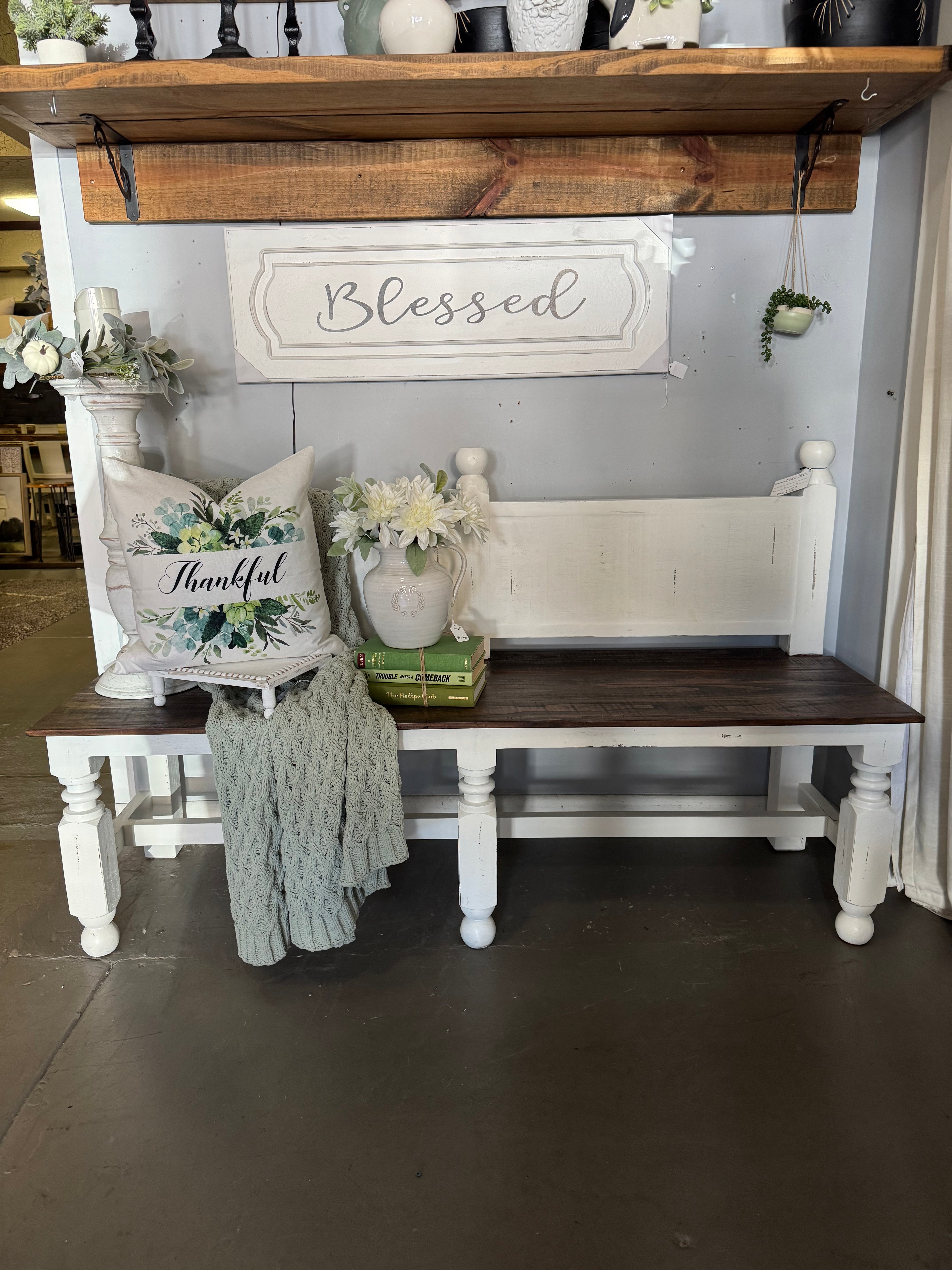 Maria Bench - White wash
