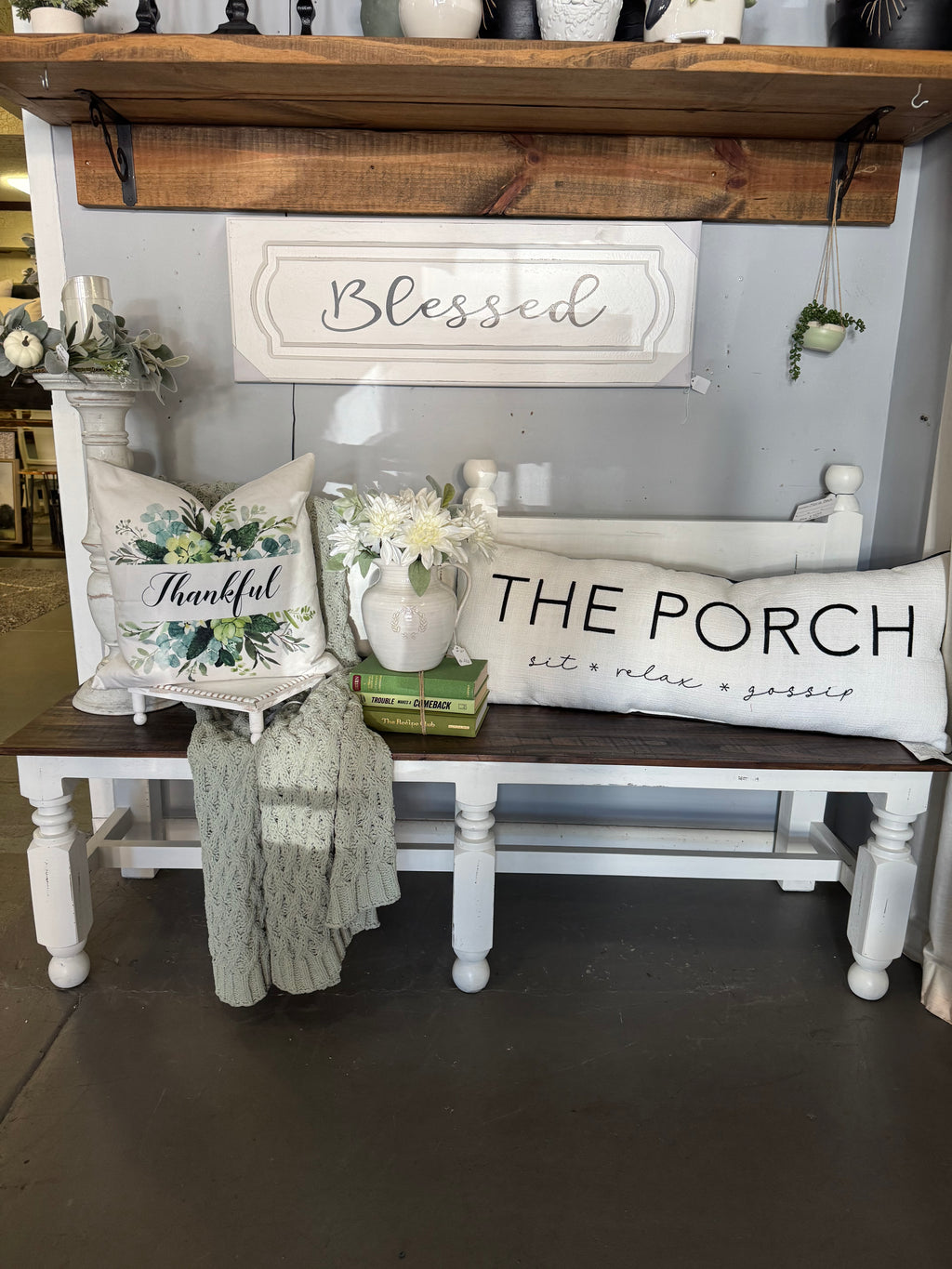 Maria Bench - White wash